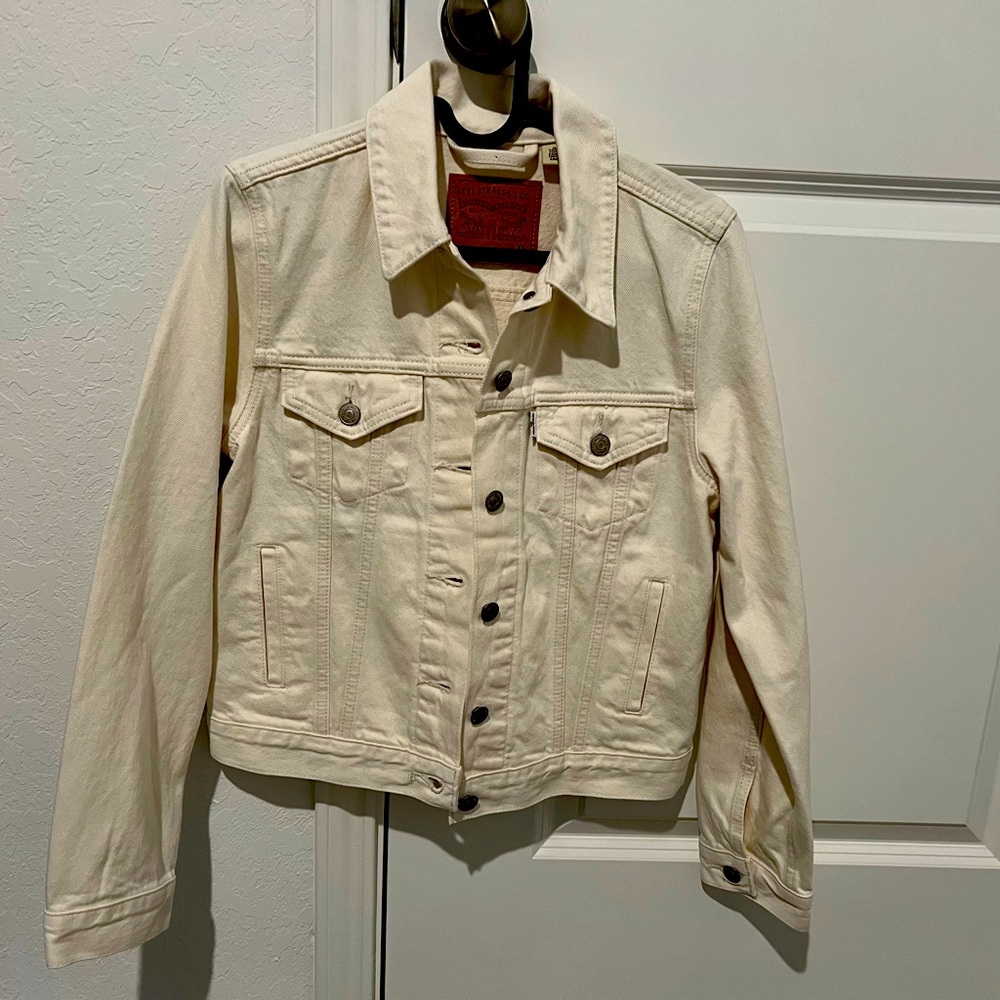 Levi's® White Denim Jacket XS